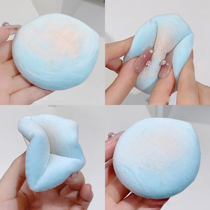 Velvet Makeup Setting Puff – Soft Crystal Fluff Cosmetic Sponge