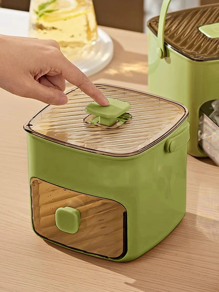 Portable Countertop Ice Maker Machine – With Storage Drawer