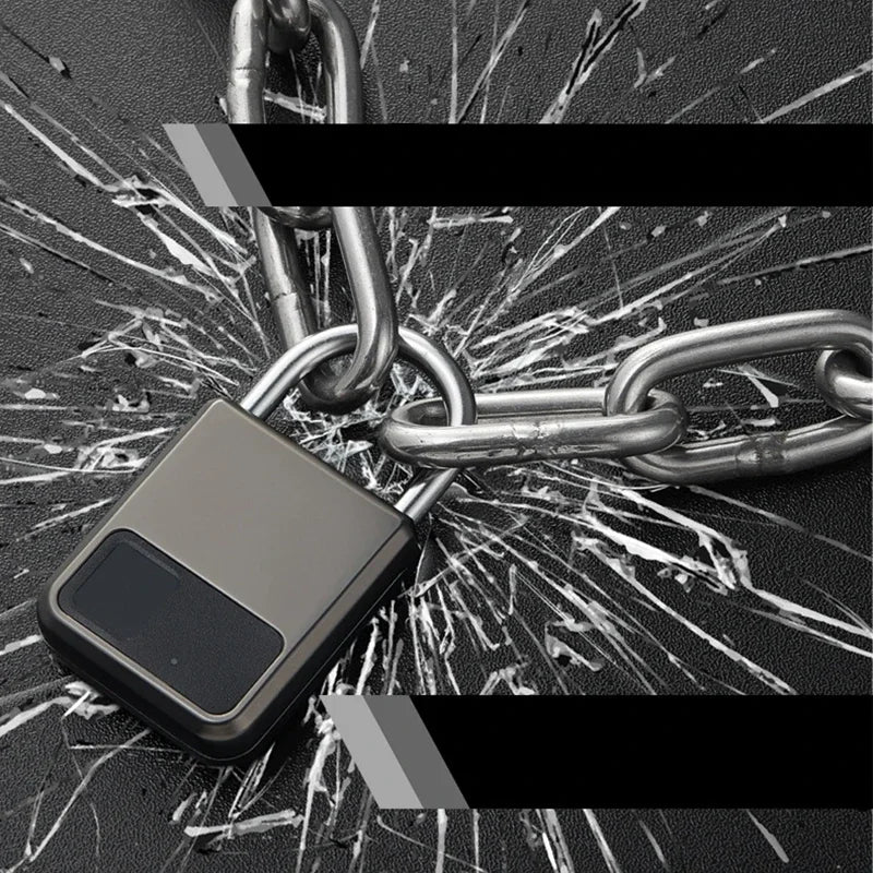 Fingerprint Padlock - Waterproof Smart Keyless Lock for Bike, Gym & Luggage