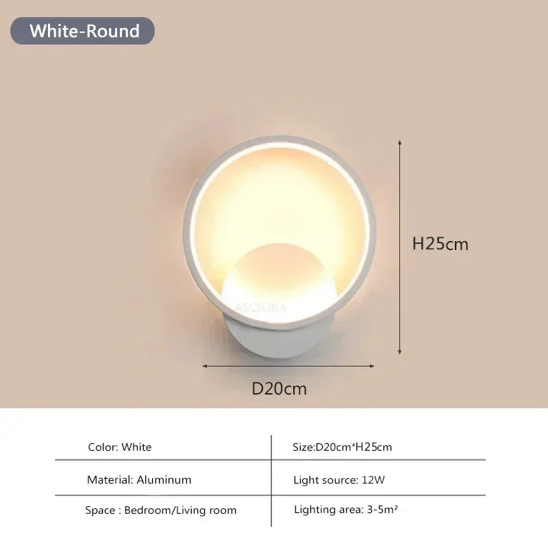 Modern Minimalist LED Wall Sconce – Indoor Living Room, Bedroom & Corridor Light