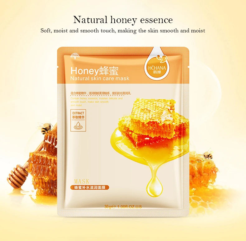 Natural Plant Sheet Face Masks - Moisturising, Anti-Ageing & Oil Control (10 Pack)