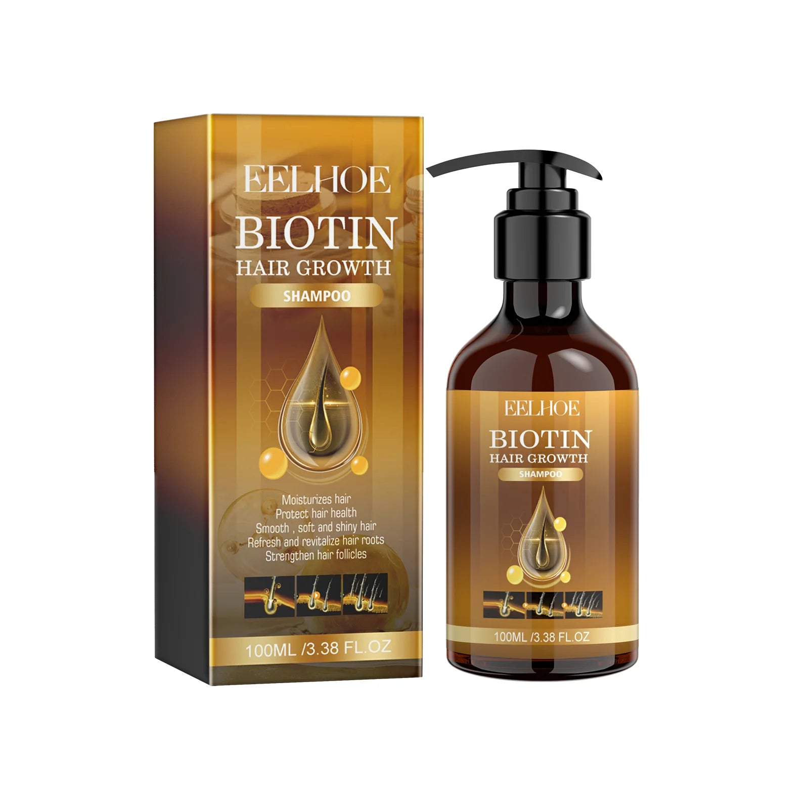 Biotin Hair Growth Shampoo & Conditioner – Frizz, Thinning & Damage Repair