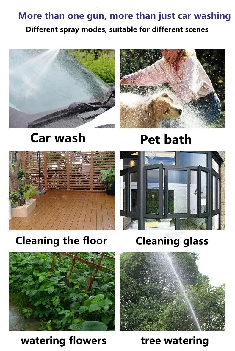 Portable High-Pressure Car Wash Water Gun - Foam Sprayer