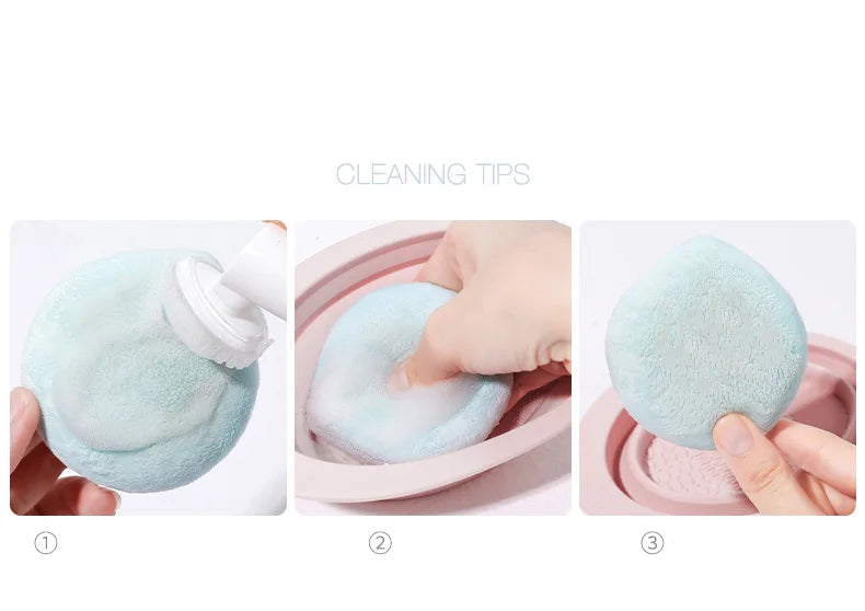 Velvet Makeup Setting Puff – Soft Crystal Fluff Cosmetic Sponge