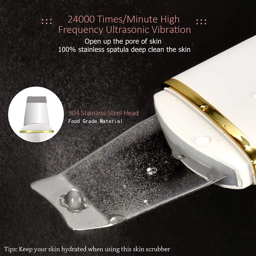 Ultrasonic Skin Scrubber – Deep Pore & Blackhead Cleansing Device