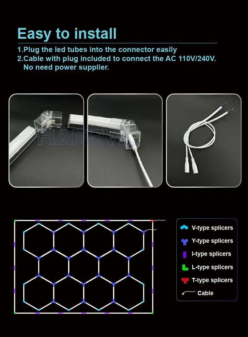 Hexagon LED Ceiling Light