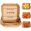 Air Fryer Disposable Paper Liners – Non-Stick (30/50/100 Pack)
