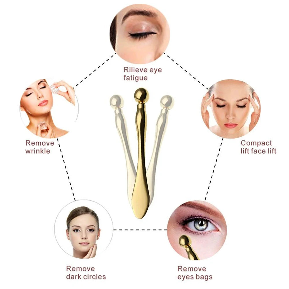 Sleep Eye Massager & Dark Circle Eye Cream Spoon Tool