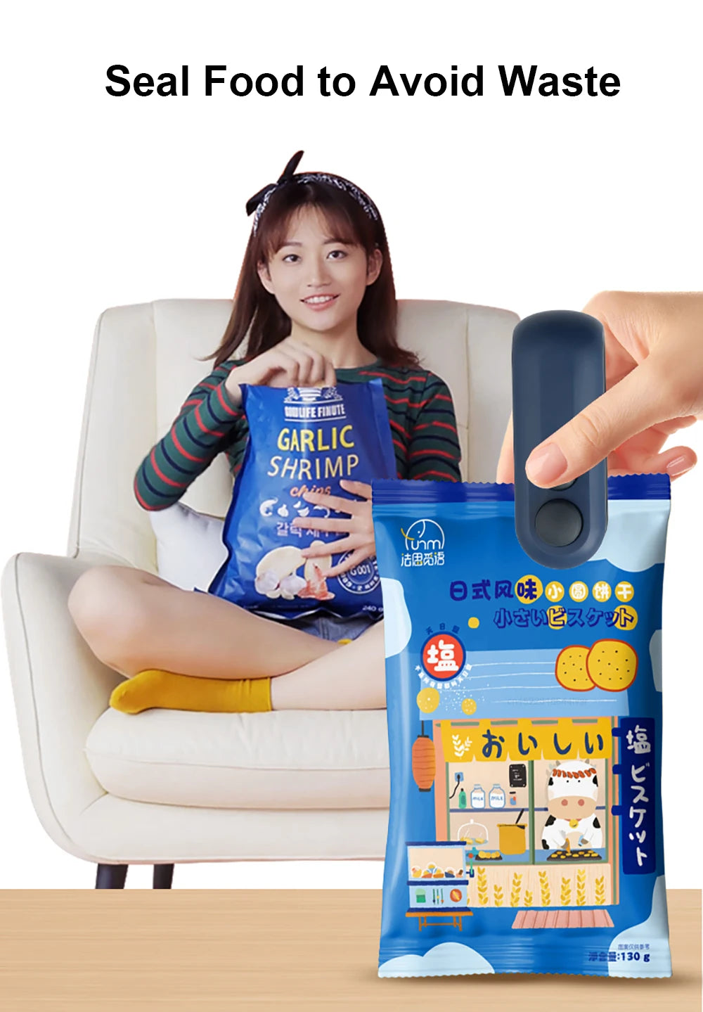 Mini Handheld Heat Bag Sealer – Portable Plastic Bag Sealing Machine