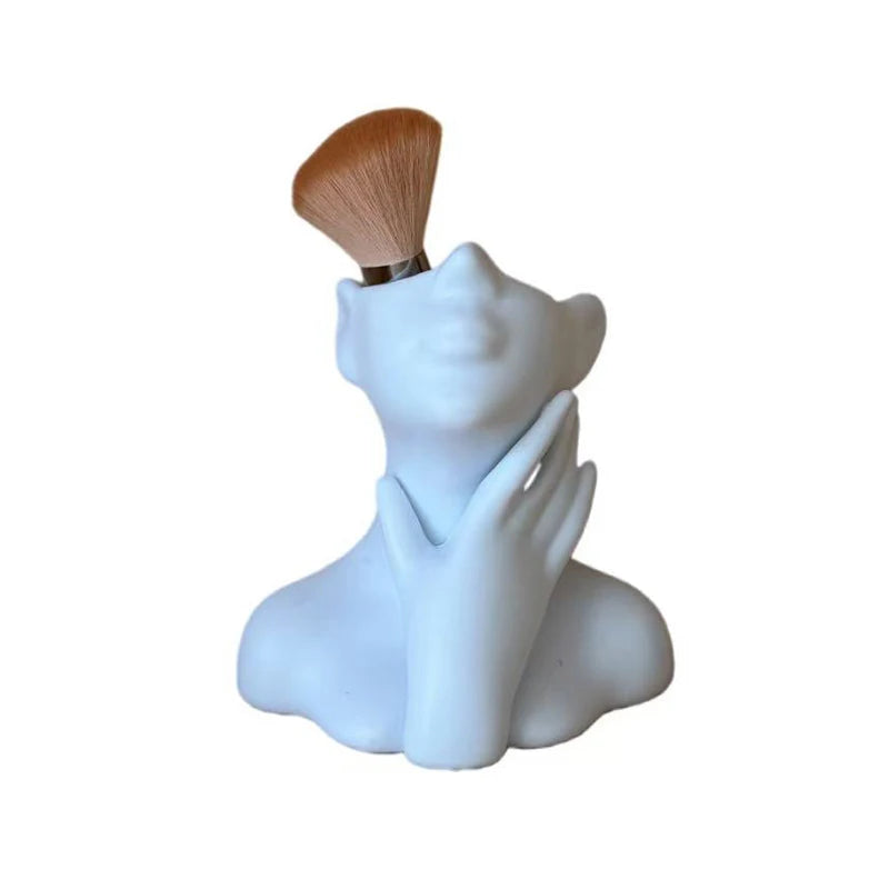 Human Body Art Vase – Makeup Brush & Pen Holder Desk Organiser Statue