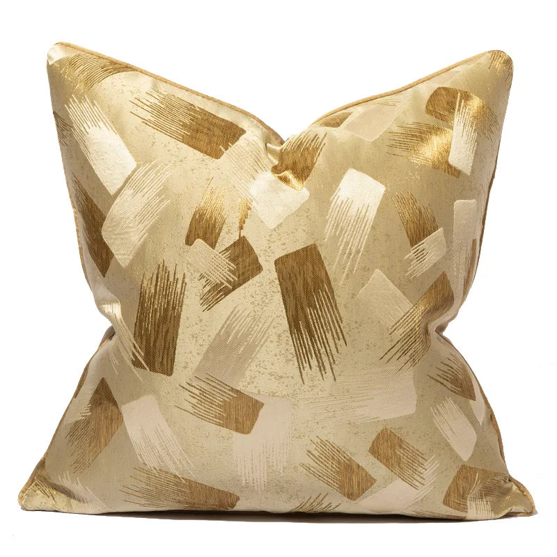 Luxury Golden Throw Cushion Cover