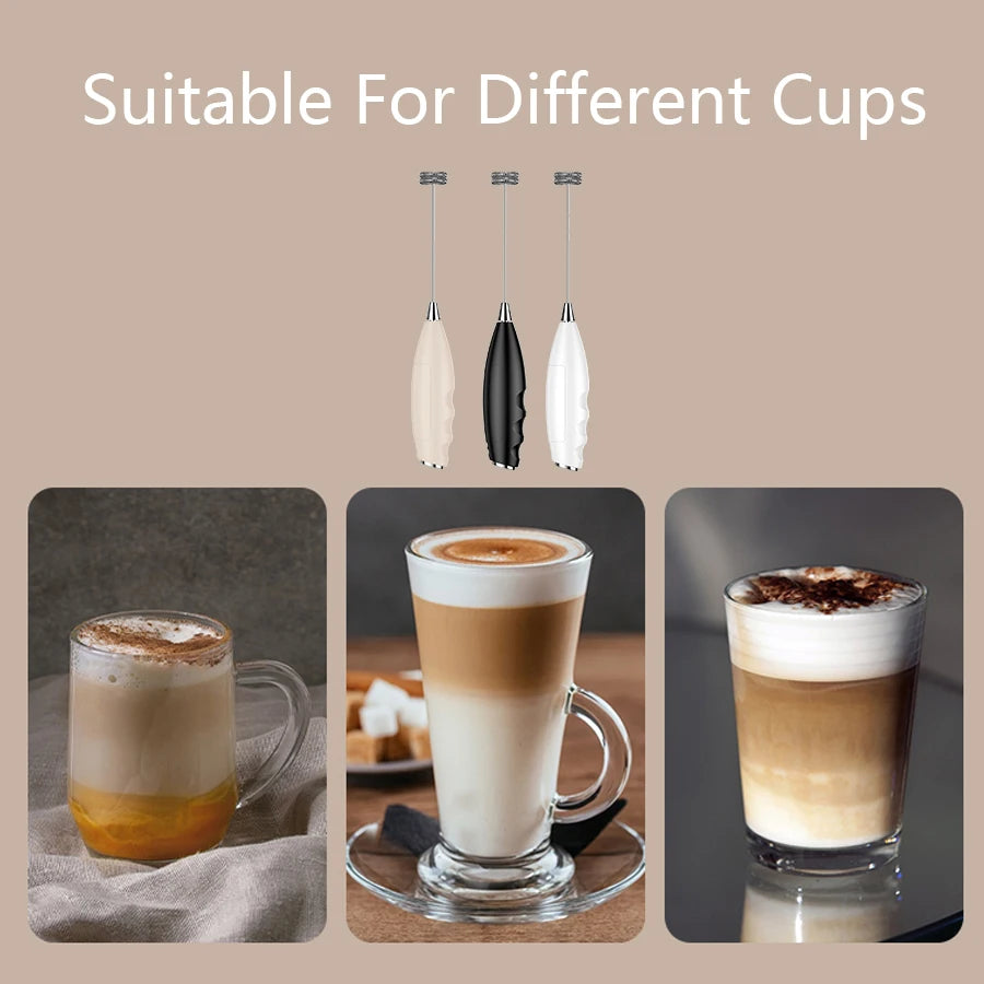Handheld Milk Frother – Mini Foam Maker for Coffee & Lattes