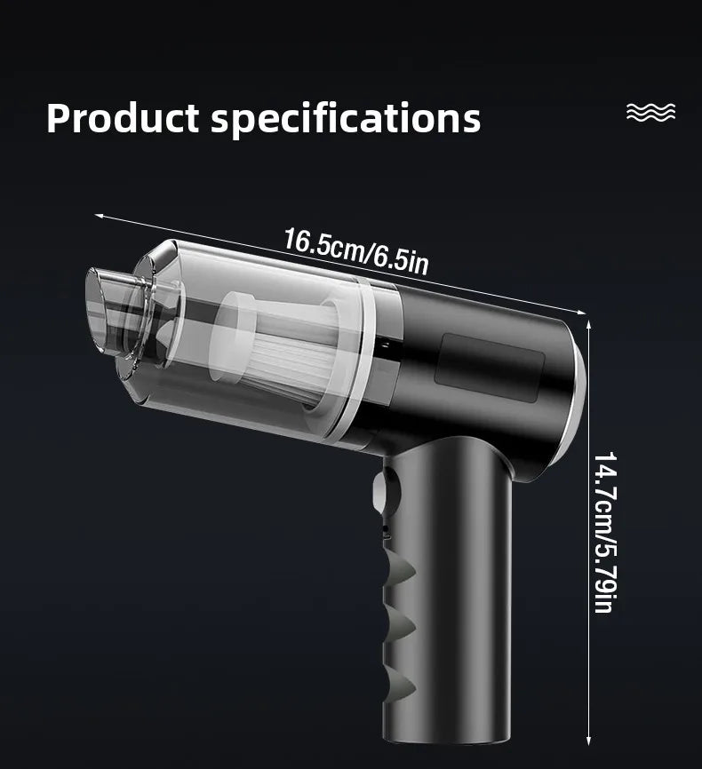 Portable Wireless Handheld Vacuum – Car & Home
