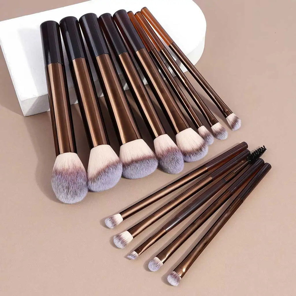 13pc Makeup Brush Set – Foundation, Concealer, Eyeshadow & Kabuki Blending Brushes