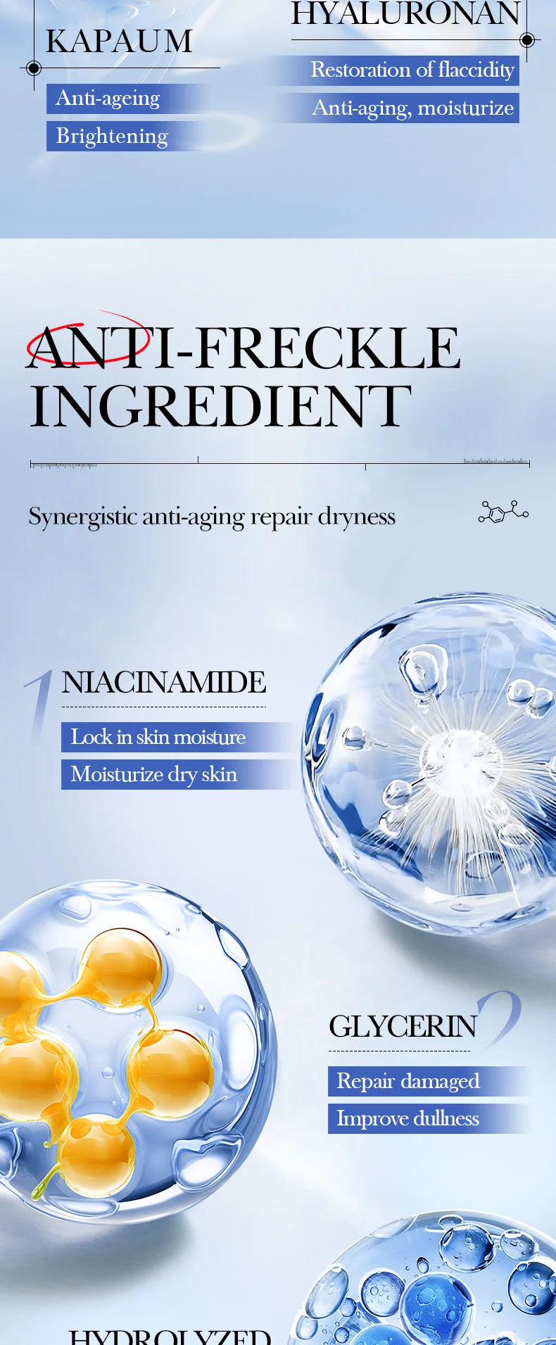 Caviar Hyaluronic Acid Face Masks – Firming & Hydrating (5 Pack)
