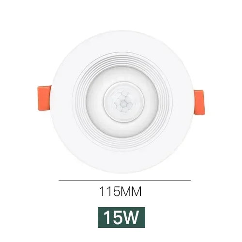 Recessed LED Downlight with Motion Sensor 5W–20W – Energy Saving Ceiling Spotlight