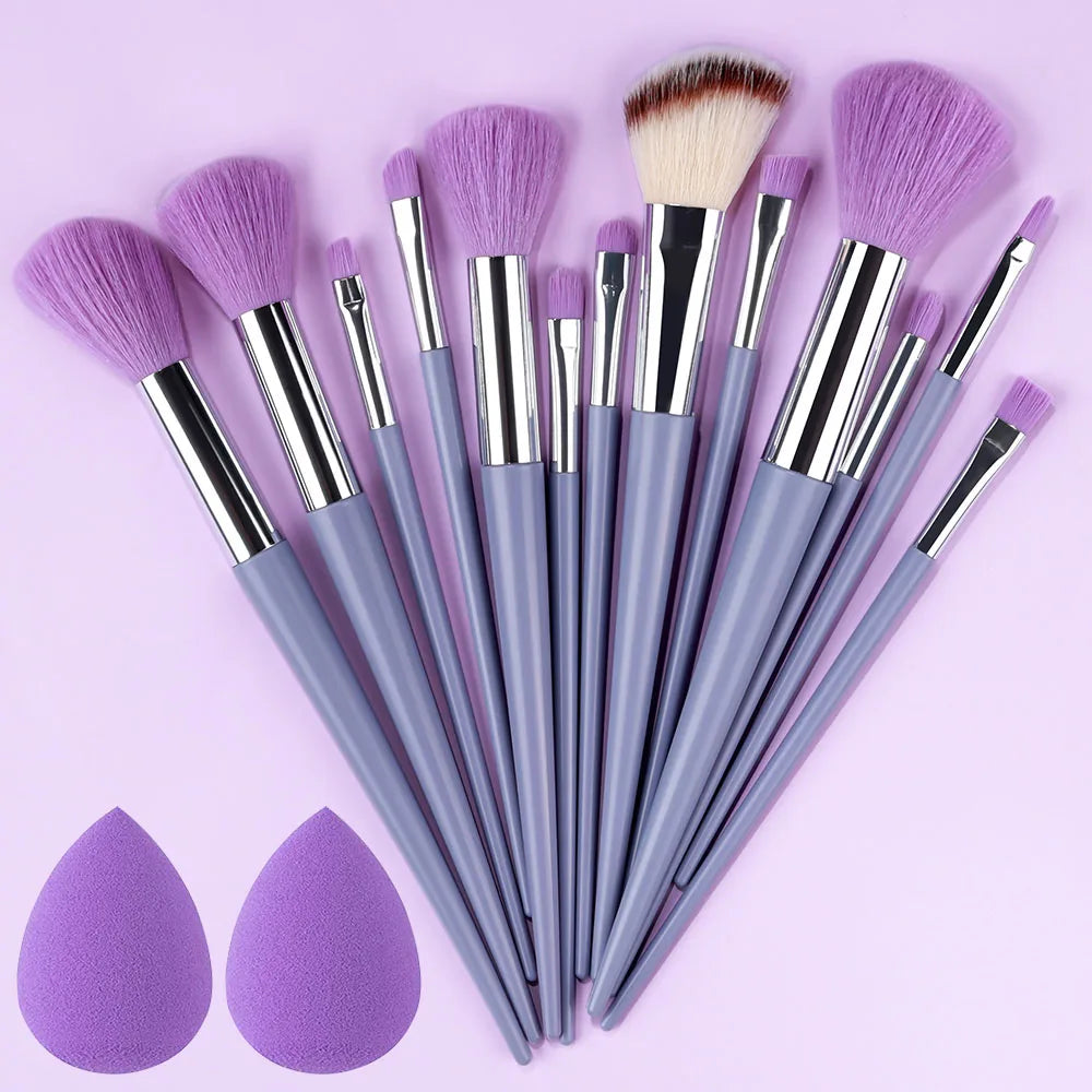 10/14pc Makeup Brush Set – Super Soft Eyeshadow & Foundation Brushes