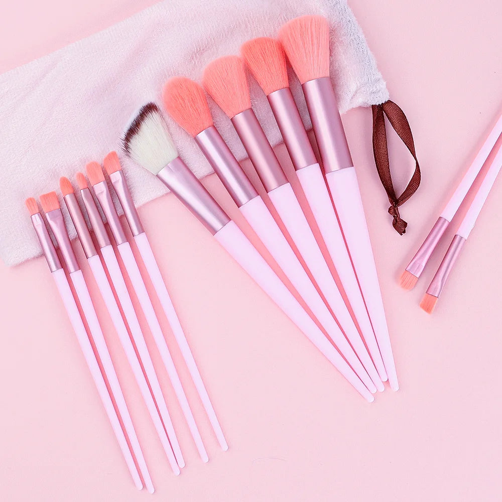 10/14pc Makeup Brush Set – Super Soft Eyeshadow & Foundation Brushes