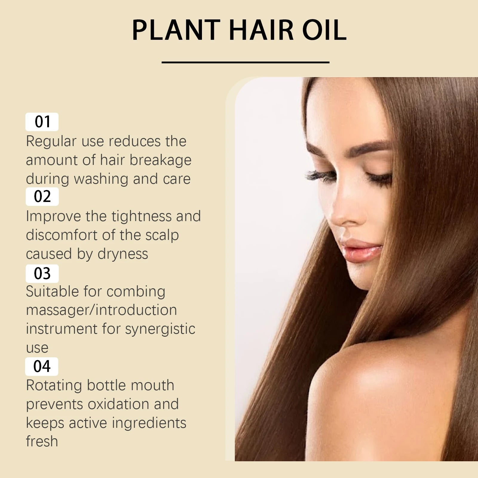 Natural Vegan Hair Growth Oil – Nourishing Treatment for Dry & Damaged Hair