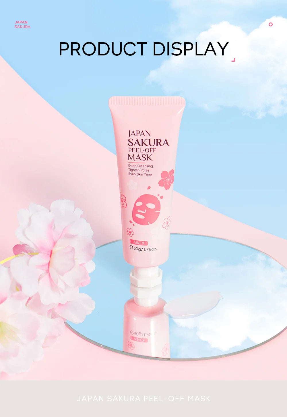 Sakura 24K Gold Blackhead Peel-Off Face Mask 50g – Deep Cleansing