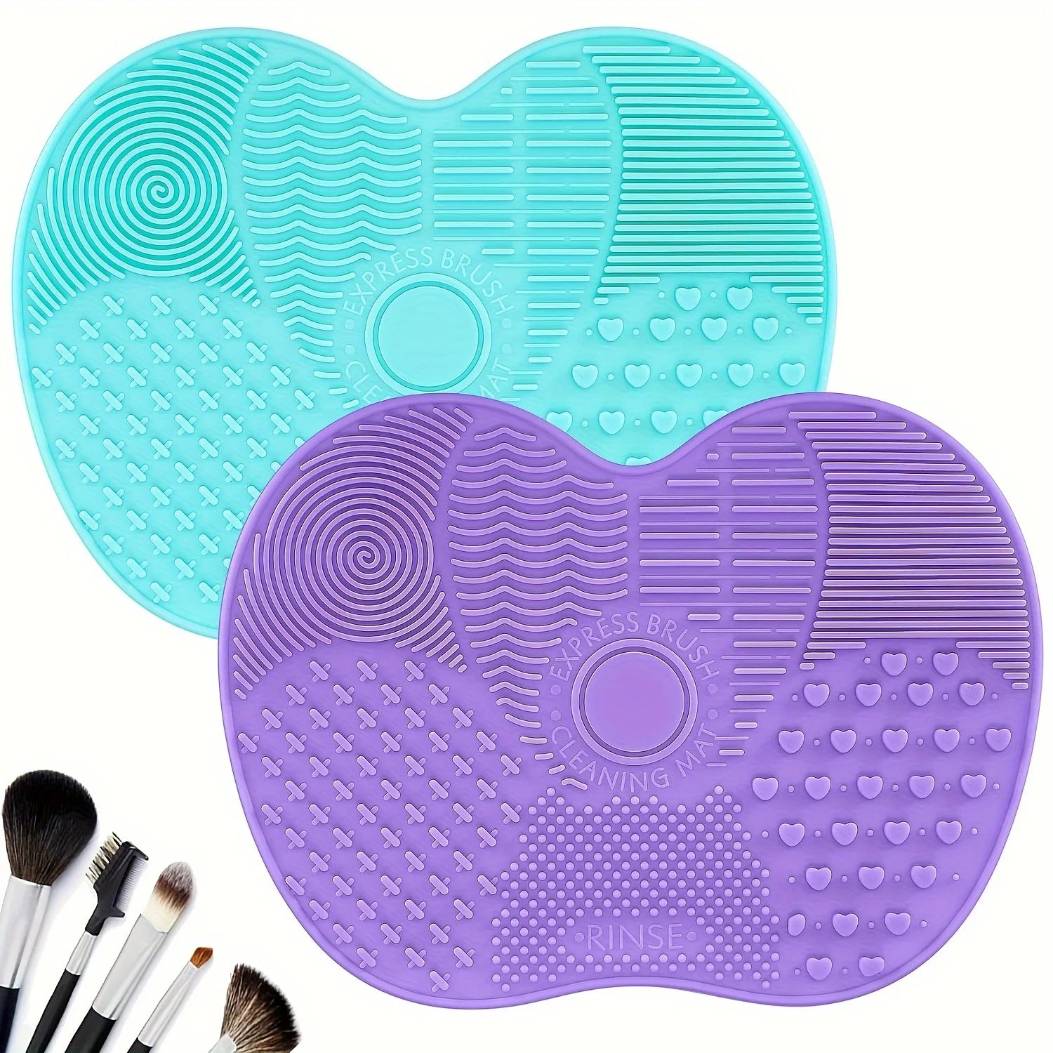 Silicone Makeup Brush Cleaning Pad with Suction Cup