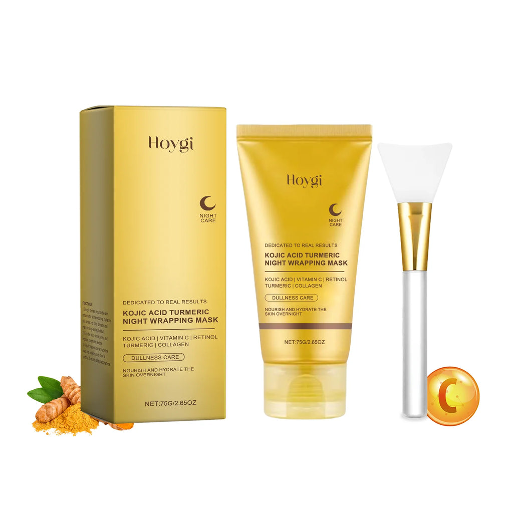 Collagen Peel-Off Face Mask + Kojic Acid & Turmeric Overnight Wrapping Mask