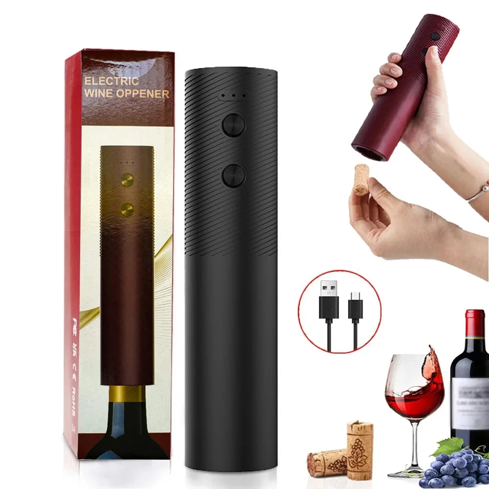 Electric Wine Bottle Opener & Corkscrew