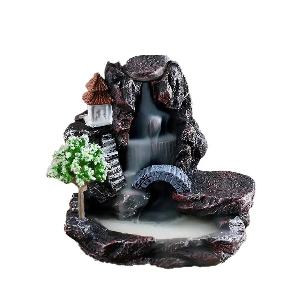 Backflow Incense Burner Waterfall – Aromatherapy Home Decor with Incense Cones