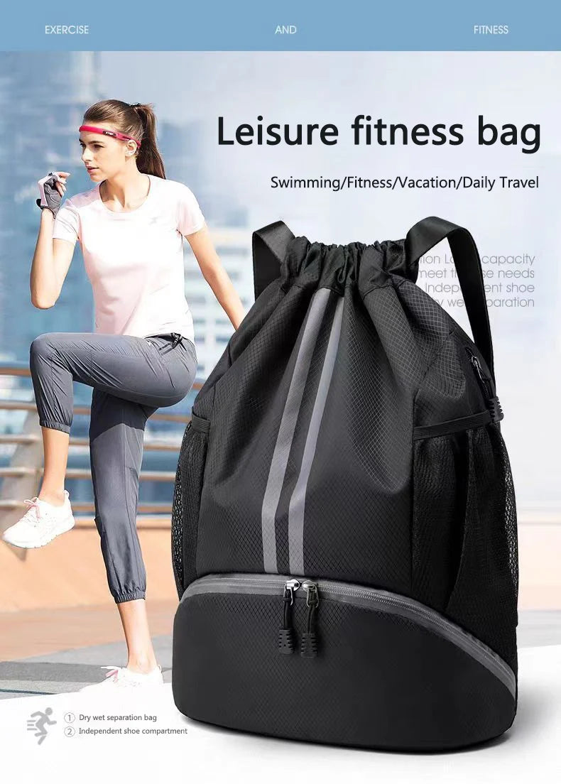 Gym & Fitness Drawstring Backpack - Men & Women