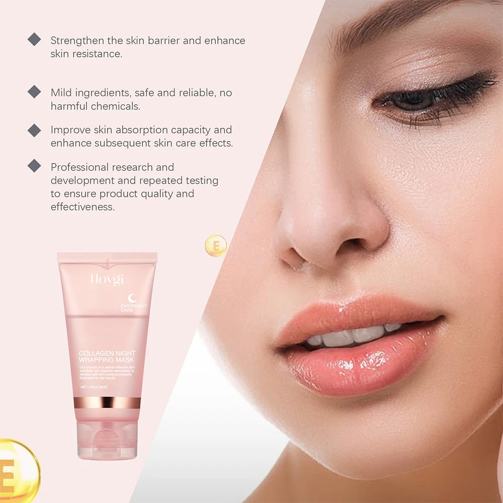 Collagen Peel-Off Face Mask + Kojic Acid & Turmeric Overnight Wrapping Mask