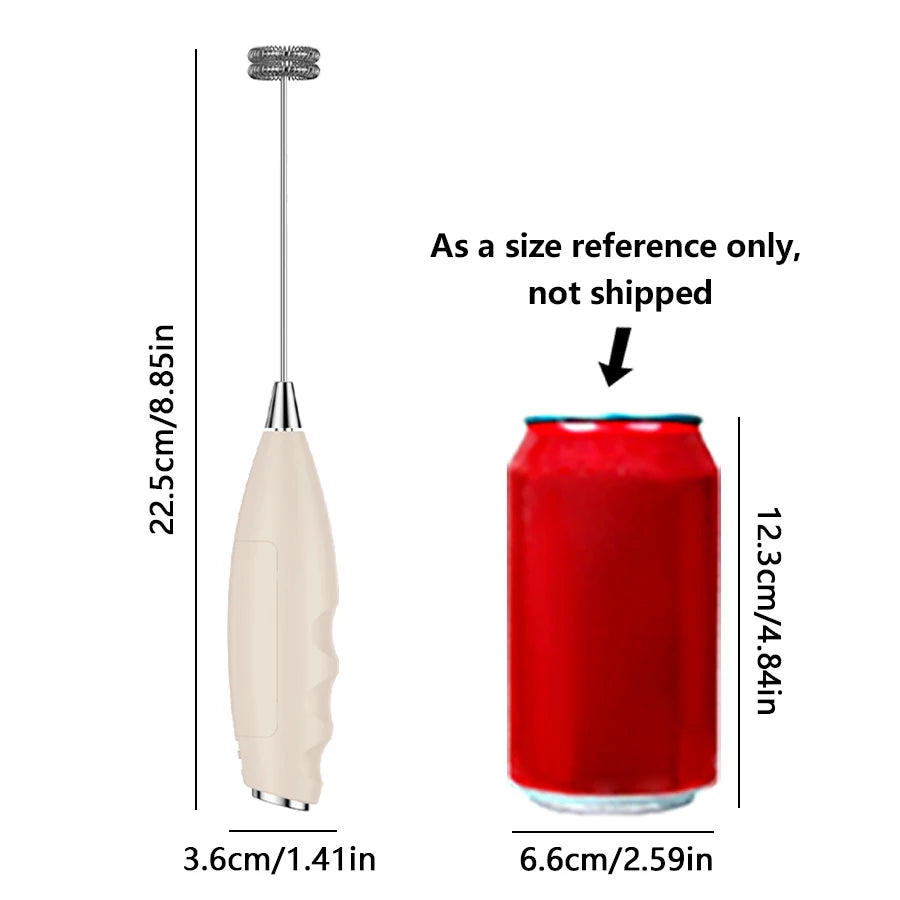 Handheld Milk Frother – Mini Foam Maker for Coffee & Lattes