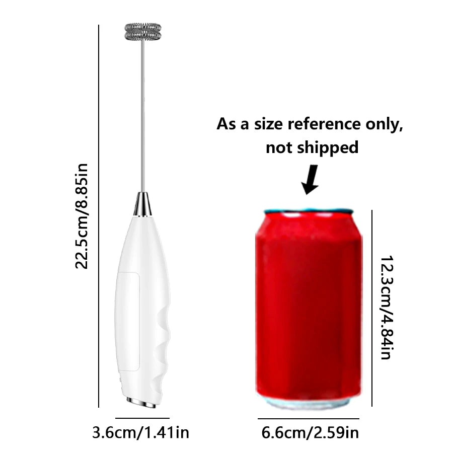 Handheld Milk Frother – Mini Foam Maker for Coffee & Lattes