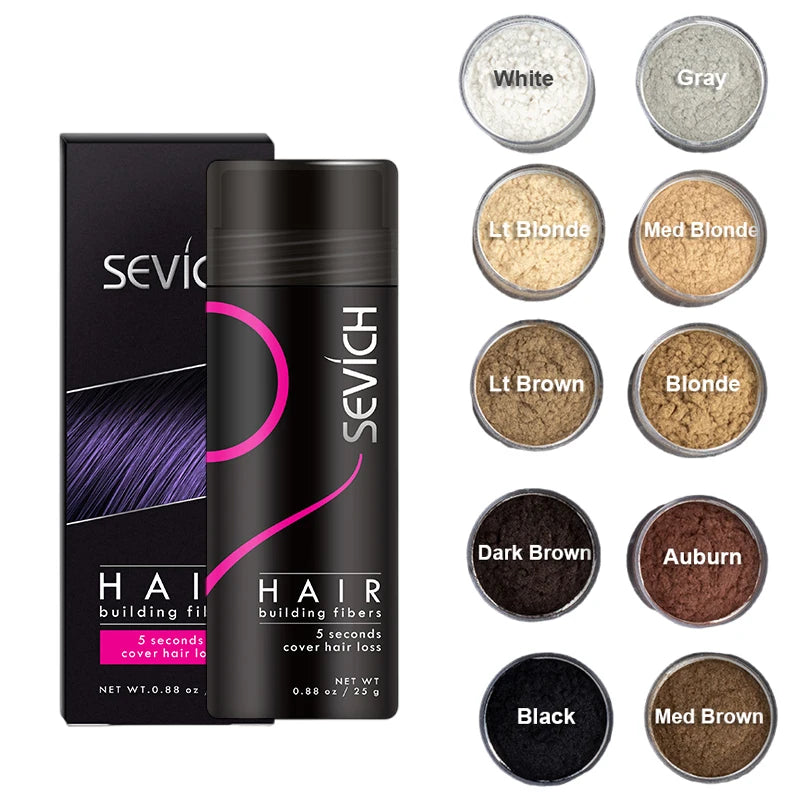 25g Keratin Hair Fibers Thickening Spray – Instant Hair Building Powder