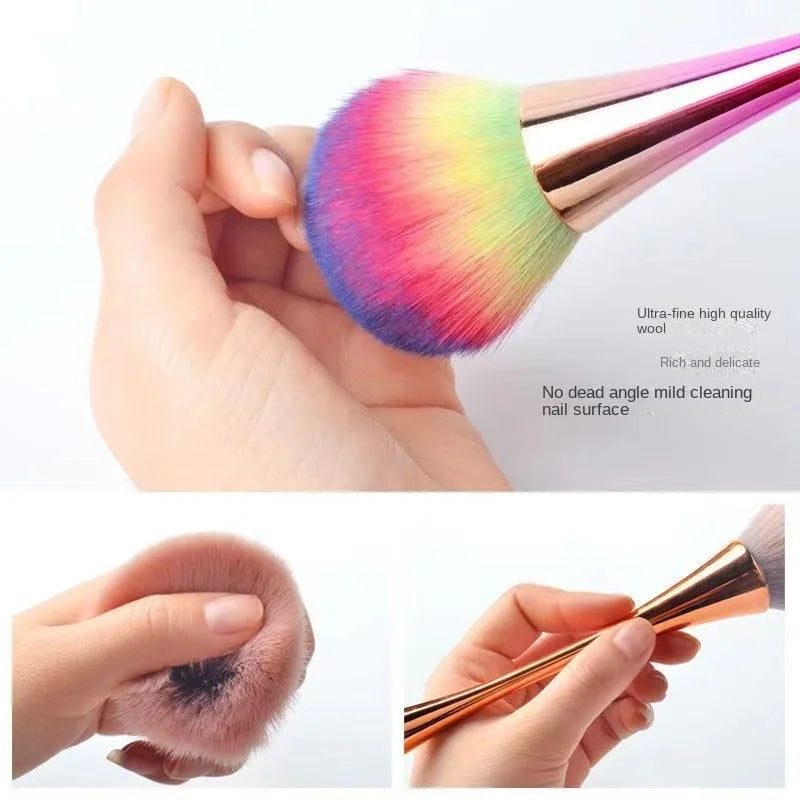 Fluffy Nail Dust Cleaning Brush – Soft Glitter Powder Brush