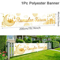 Eid Mubarak Outdoor Banner Flag – Ramadan Kareem Home & Party Decoration