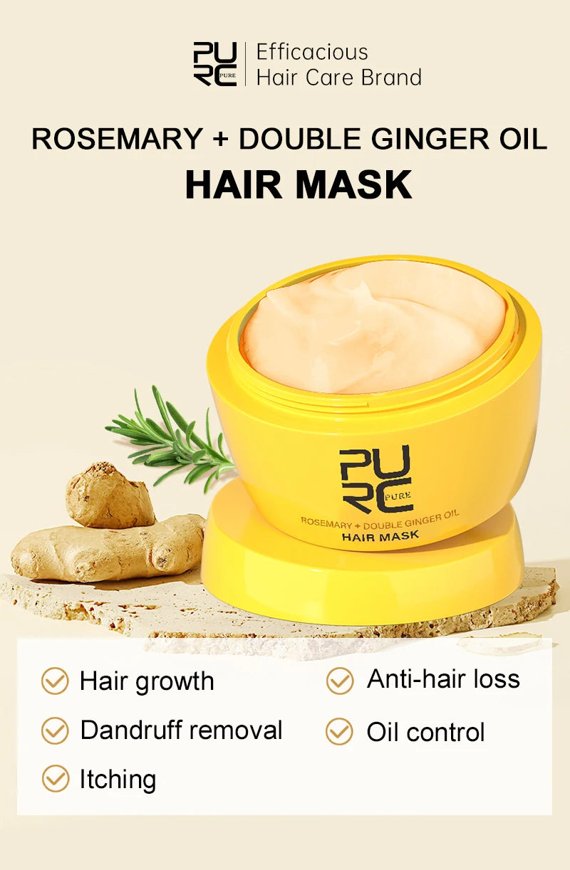 Rosemary & Ginger Hair Growth Mask – Anti Hair Loss