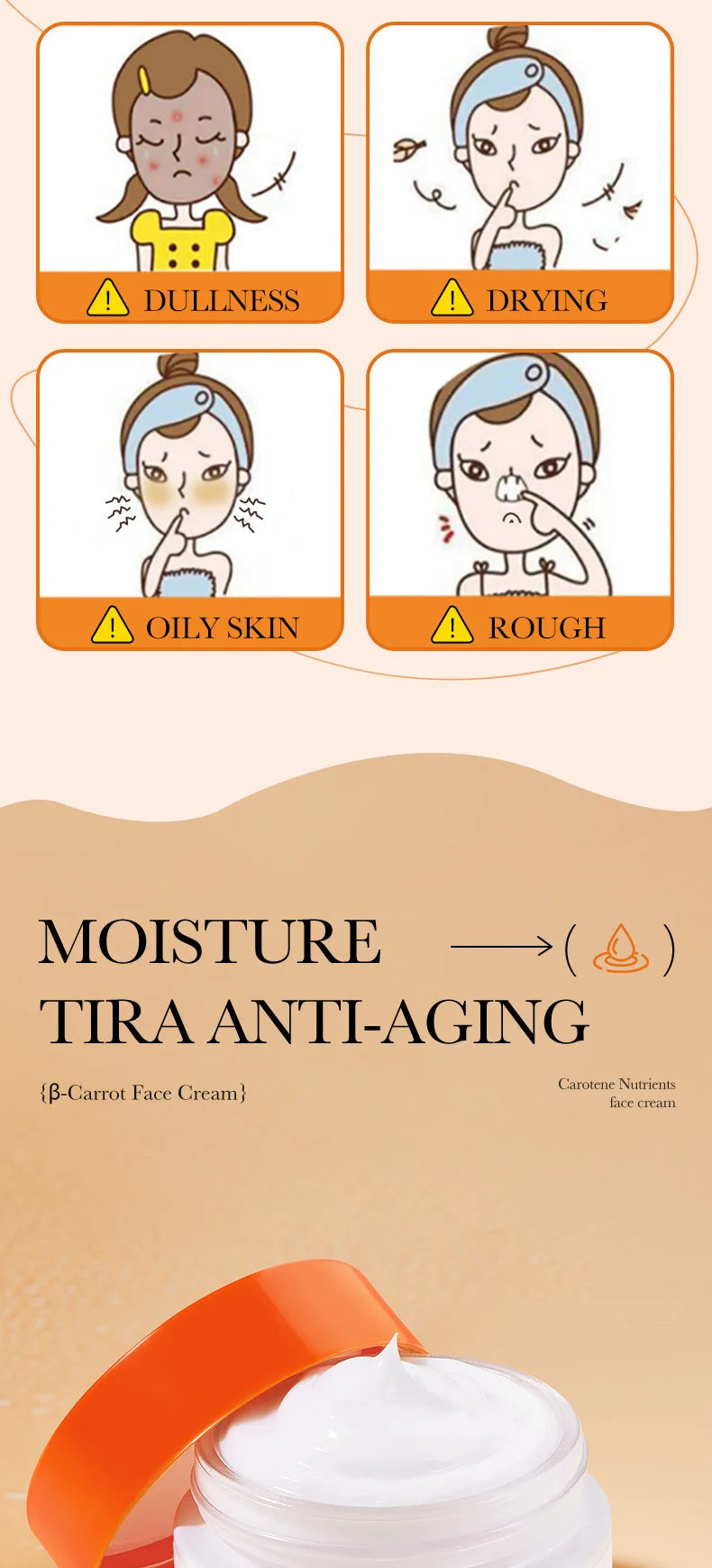 Anti-Aging Whitening Face Cream – Carrot Moisturiser