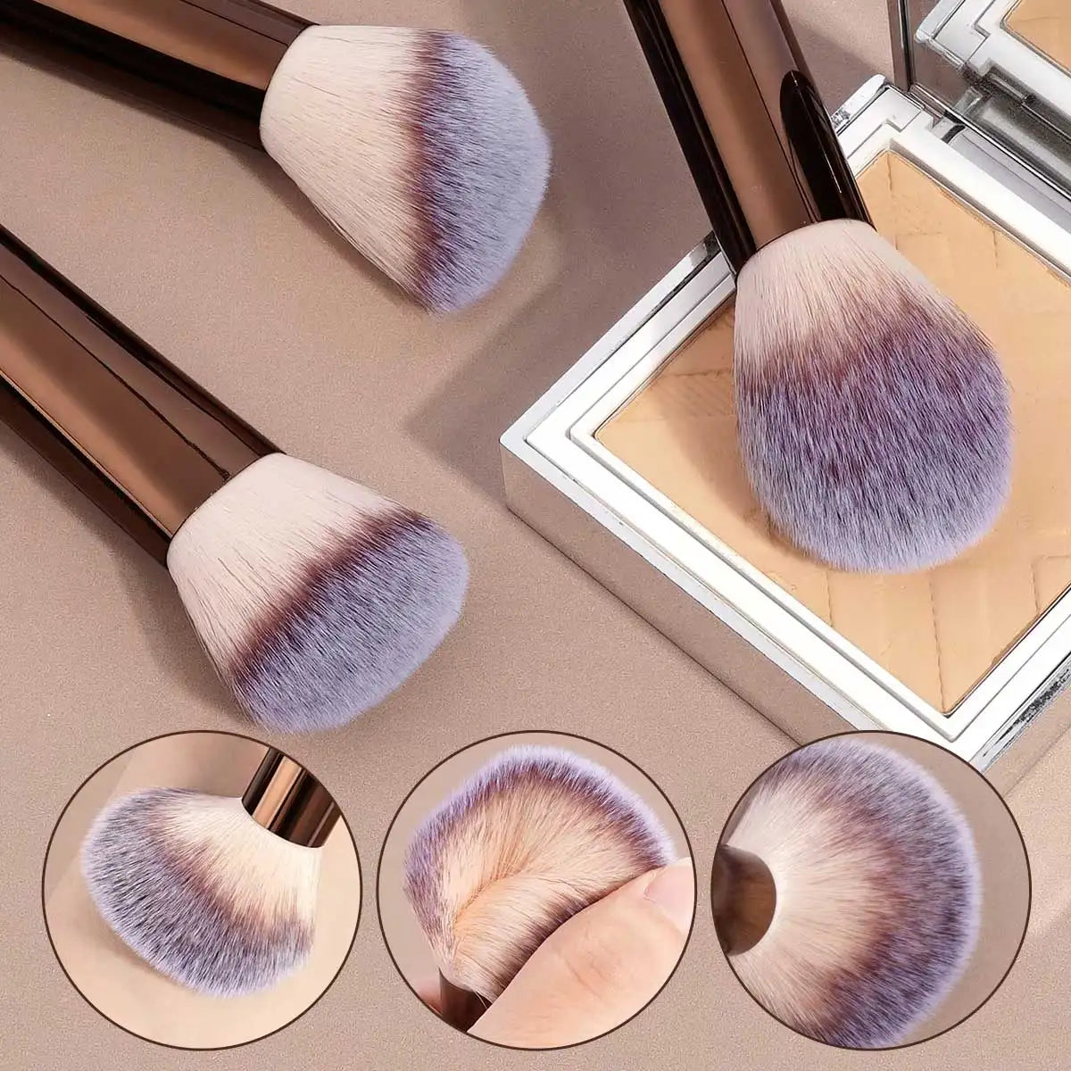 13pc Makeup Brush Set – Foundation, Concealer, Eyeshadow & Kabuki Blending Brushes