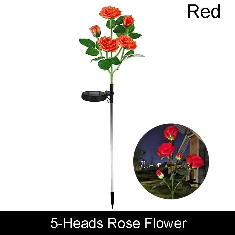 Solar Butterfly & Sunflower LED Garden Lawn Lamp – Colourful Landscape Light