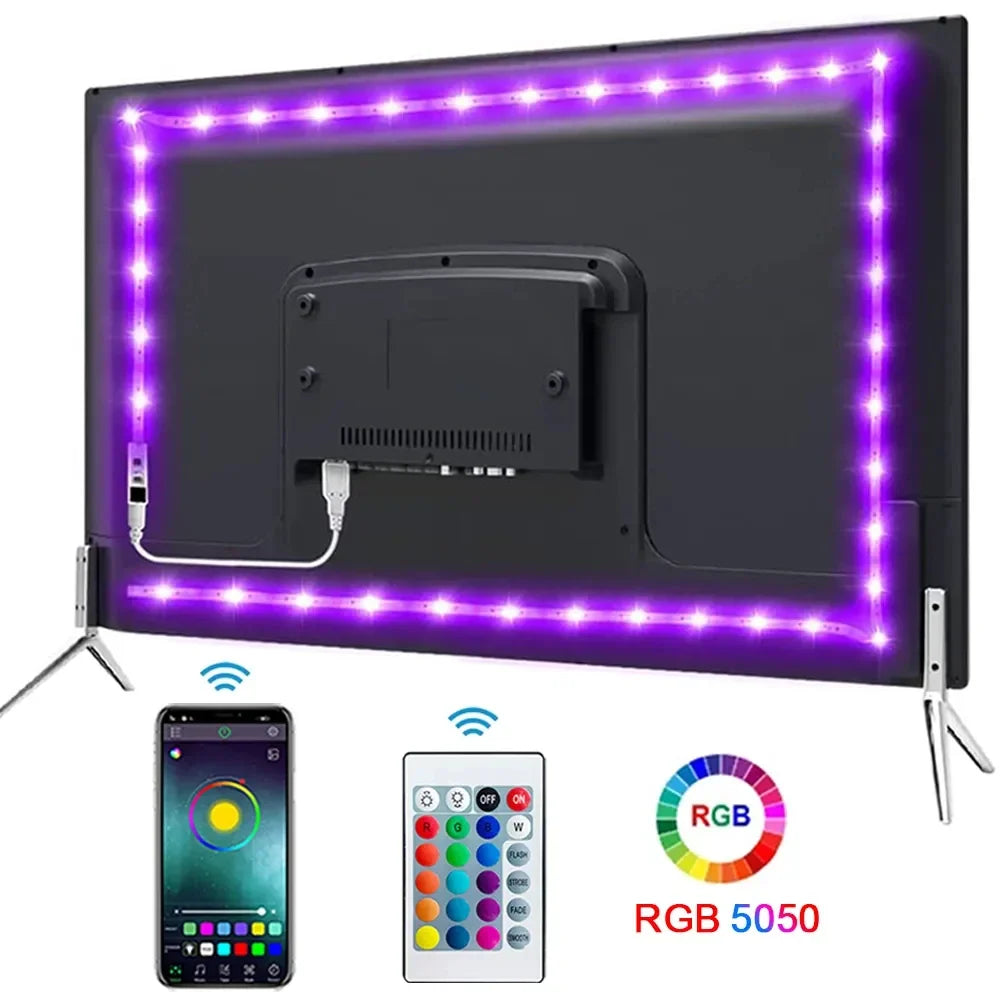 RGB Bluetooth LED Strip Lights – App Controlled 1M, 3M & 5M
