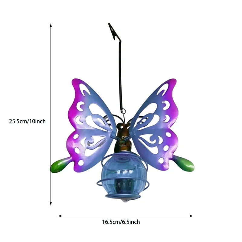 Solar Outdoor Hanging Lantern – Animal & Insect Garden Decor Solar Light