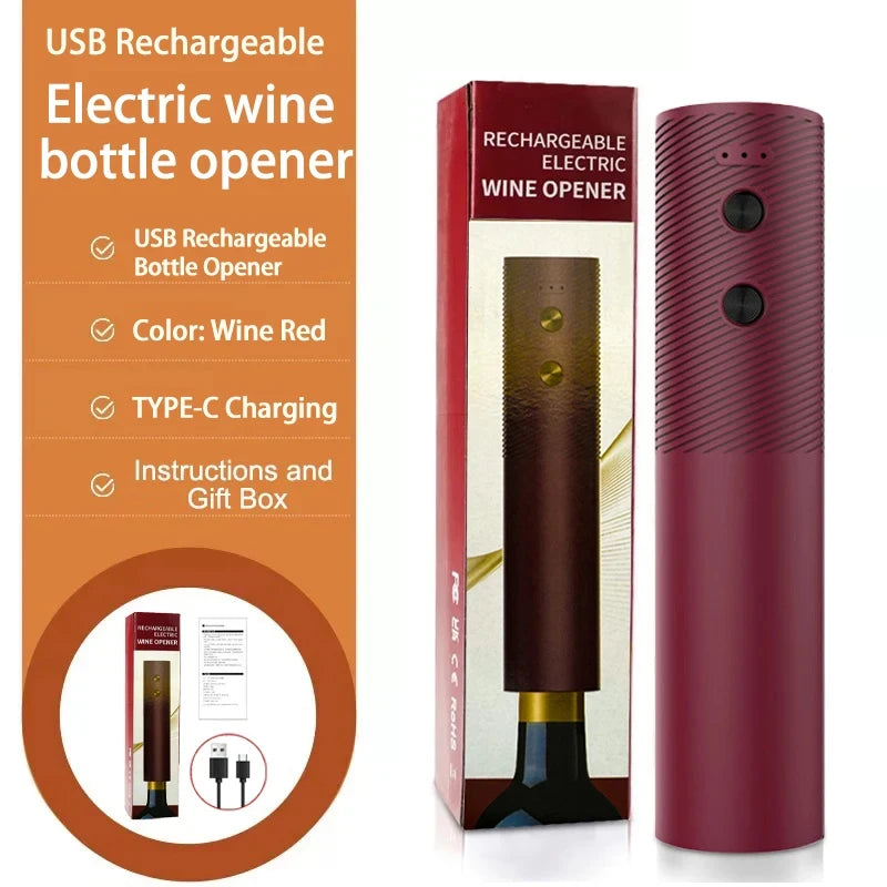 Electric Wine Bottle Opener & Corkscrew