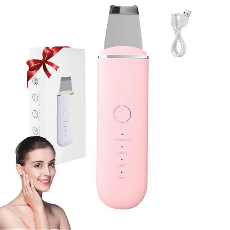 Ultrasonic Skin Scrubber – Deep Pore & Blackhead Cleansing Device