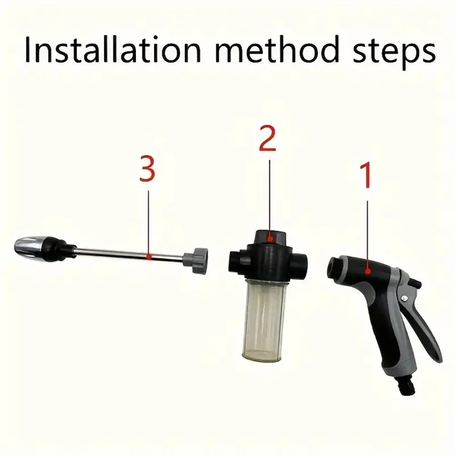 Portable High-Pressure Car Wash Water Gun - Foam Sprayer