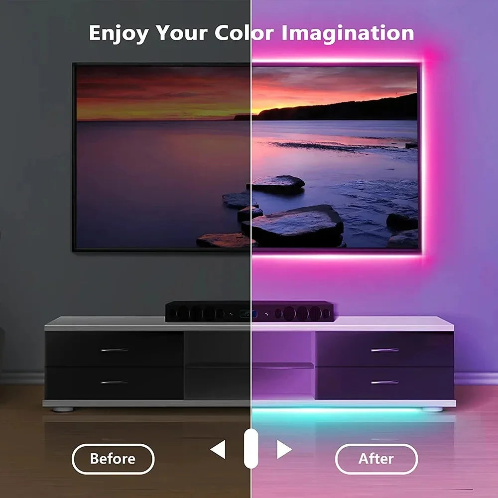 RGB Bluetooth LED Strip Lights – App Controlled 1M, 3M & 5M