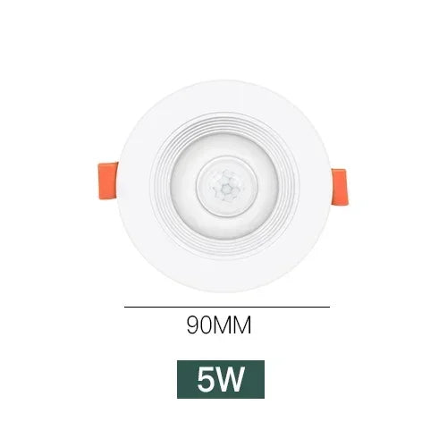 Recessed LED Downlight with Motion Sensor 5W–20W – Energy Saving Ceiling Spotlight