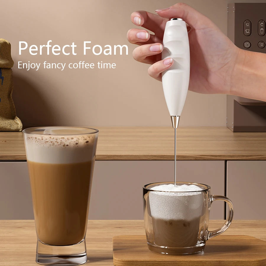Handheld Milk Frother – Mini Foam Maker for Coffee & Lattes