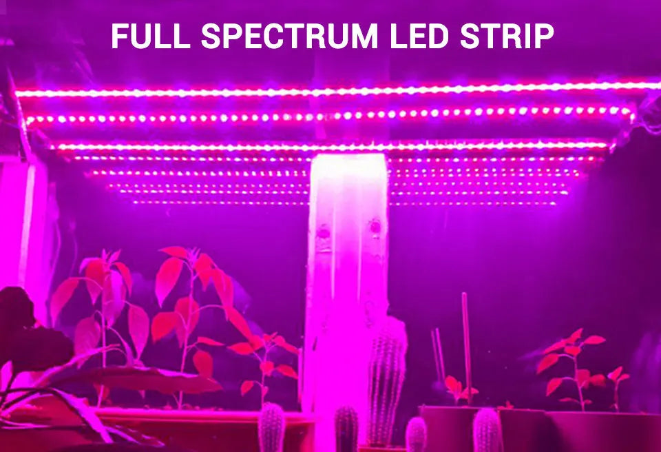 USB LED Grow Light Strip – Full Spectrum Plant Light 2m/3m for Vegetables & Seedlings