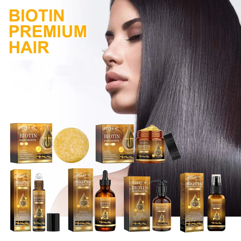 Biotin Hair Growth Shampoo & Conditioner – Frizz, Thinning & Damage Repair