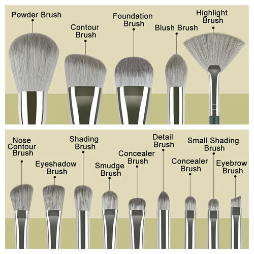 10/14pc Makeup Brush Set – Super Soft Eyeshadow & Foundation Brushes